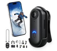 Pov Capture Pro, POV Pro 4K, Action Camera, Waterproof Wearable Sports Camera, Ultra Wide Angle, Magnetic Mount, Ideal for Vlogging, Cycling, Motorcycle, Pet Walking & Outdoors (Black,128G)