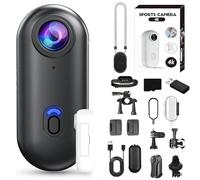 Pov Capture Pro, POV Pro 4K, Action Camera, Waterproof Wearable Sports Camera, with Audio and Video Recording & Night Vision, Mount Anywhere, 170° Wide Angle, for Vlogging, Cycling (Black,128G)