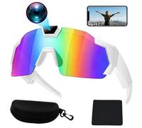 Pov Glasses 4k Baseball Glasses With Camera, Outdoor Smart Sunglasses, Hands-Free Recording For Baseball Cycling Hiking, Smart Camera Glasses For Action Sports, Recording Extreme Sports Moments (B)