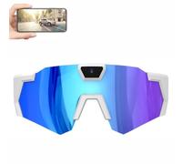 POV Glasses 4K Baseball Glasses with Camera, Smart Baseball Recording Glass with Record Video for Men Women (Blue)