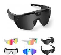 Pov Glasses 4k Baseball with Camera, Baseball & Outdoor Activity Recording Glasses for Women&Men, Smart Camera Glasse for Cycling Hiking (E)