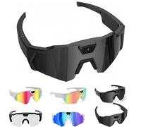 Pov Glasses 4k Baseball with Camera, Baseball & Outdoor Activity Recording Glasses for Women&Men, Smart Camera Glasse for Cycling Hiking (A)