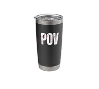 POV Perspective Point of View Opinion and Vantage Point Stainless Steel Insulated Tumbler