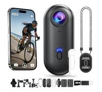 POV Waterproof 4K Pro Capture Camera, Pov Wearable Camera, 170° Ultra Wide Angle Wearable Body Adventure Action Camera with 128G Card, for Diving Cycling and Outdoors (Black 1080P,128G)