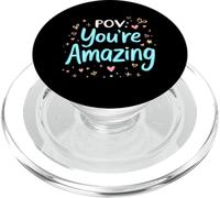 POV: You're Amazing Playful Typographic PopSockets PopGrip for MagSafe