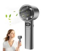 Povanjer Portable Handheld Fan | Small Hand Fan with Adjustable Speed | LED Display Portable Fan for Outdoor Indoor, Camping Cooling Fan for Kids Girls Women