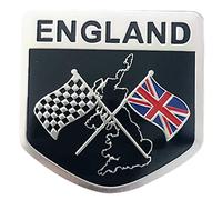 Povanjer Union Jack Car Sticker - Badge Stickers Decal, England Flag Emblem UK GB Flag Badge Graphic Decals for Racing Car Skirts Side, Queen Memorial Props Emblem Decal Stickers