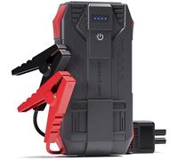 Povasee Jump Starter Power Pack, 6000A Car Battery Booster Jump Starter Power Bank (up to 10L Petrol/8L Diesel), 12V Jump Pack Car Starter with Jump Leads, Emergency LED and 2 USB Ports