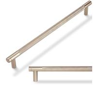 POVEFONK Textured Kitchen Cupboard Handles, Gold, 320 mm, Champagne Bronze, 6 Pack