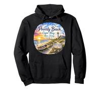 Poverty Beach, local cape May shore, Atlantic Ocean, NJ USA Pullover Hoodie