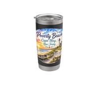 Poverty Beach, Local Cape May Shore, Atlantic Ocean, NJ USA Stainless Steel Insulated Tumbler