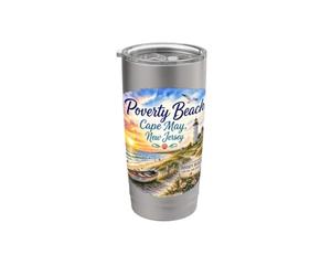 Poverty Beach, Local Cape May Shore, Atlantic Ocean, NJ USA Stainless Steel Insulated Tumbler