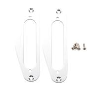Povhhee Guitar Frame Mounting Ring Single Coil Metal Flat Humbucker Ring for Tl Style Electric Guitars (Silver) Pack of 2