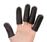 Povihome Black Finger Protectors, Finger Cots, Moisturizing Thumb and Finger Covers - New Thick Version - Elastic Cracked Finger Sleeves to Protect Cracked, Peel Finger and Other Finger Pain