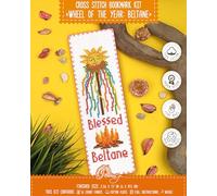 Povitrulya Counted Cross Stitch kit Wheel of The Year: Beltane - Embroidery Set for DIY Bookmark