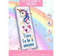 Povitrulya Embroidery Kit 'Unicorn' - Counted Cross Stitch Bookmark Set
