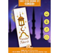 Povitrulya Ramadan - Islamic Counted Cross Stitch Kit for Hand Embroidery - Muslim DIY Needlework Set
