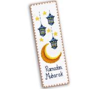Povitrulya Ramadan Mubarak - Counted Crorss Stitch Kit for Hand Embroidery, Small