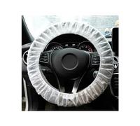 povtii 50 PCS Disposable Steering Wheel Cover, Transparent Non-Woven Steering Wheel Protector with Elastic Band, Universal Clear Steering Wheel Cover, Interior Car Accessories