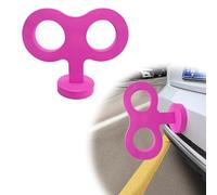 povtii Car Wind Up Key Sticker, 3D Clockwork Wind Up Key, Cute Sticker Wind Up Rolling Key for Car Back and Roof Decoration, Turn Key Clockwork Auto Exterior Sticker, Car Accessories (Rose Red)