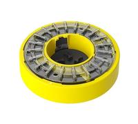 POVVFRTY Rotating dog bowl slow food educational dog toy /471(Yellow)