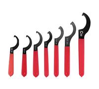 Povxlum Coilover Wrench Spanner, 7PCS Non-Slip Spanner Wrench Set, Professional Universal Rubber Handle Wrench Spanner Tool