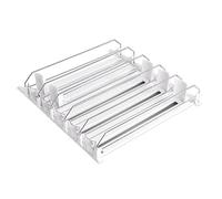 Povxlum Drink Organizer for Fridge, Self-Sliding Can Dispenser for Refrigerator and Adjustable Width Reusable