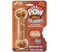 POW Jerky Toughies Medium Dog Chew Treat Real Beef Chicken High Protein Collagen 65g (One Size, Chicken)