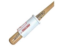 Pow’r Wrap Bat Weight for Baseball, 24-Ounce White Polycarbonate Baseball Bat Weight Sleeve for Big Barrel, BBCOR, Adult, and Wood Bats