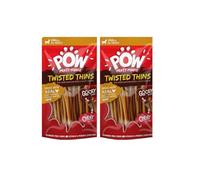 POW Twisted Thins 34pk - Chicken & Peanut Butter - These POW Twisted Thins Are An Amazing Treat For Your Dog - Made With Real Juicy Chicken & Peanut Butter - Size: 34 Pack (Approx.)* Pack Of 2