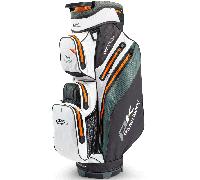 POWAKADDY 2026 DRI-TECH GOLF CART BAG - GREY / WHITE / ORANGE +FREE GIFT