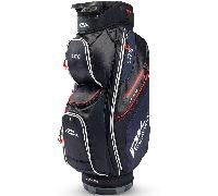 POWAKADDY 2026 LITE GOLF CART BAG - BLACK / WHITE / RED