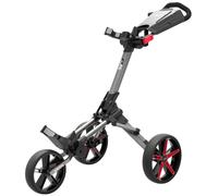 Powakaddy 2026 Micra Push Cart Golf Trolley - Gun Metal/Red - One Size