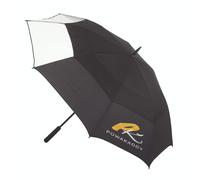 POWAKADDY GOLF UMBRELLA CLEARVIEW DUAL CANOPY GOLF UMBRELLA 64 INCH AUTO OPEN