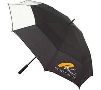 PowaKaddy Clearview Gustbuster Golf Umbrella- Black/Clear