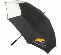 POWAKADDY GOLF UMBRELLA CLEARVIEW DUAL CANOPY GOLF UMBRELLA 64 INCH AUTO OPEN