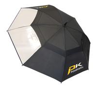 POWAKADDY GOLF UMBRELLA CLEARVIEW DUAL CANOPY GOLF UMBRELLA 64 INCH AUTO OPEN