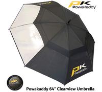 PowaKaddy Unisex 2026 Automatic Clearview Transparent Golf Umbrella