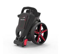 Powakaddy 2026 Micra Push Cart Golf Trolley - Gun Metal/Red - One Size