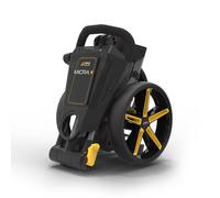 Powakaddy Micra Cube Compact Push Golf Trolley - Yellow Trim