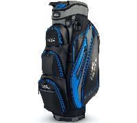 PowaKaddy Prem Tech Golf Cart Bag 2024 - Gun Metal/Blue