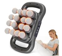 Powants Upgraded 16-Head Massage Gun Deep Tissue, Professional Percussion Muscle Massager with 9 Modes & 9 Levels, for Pain Relief in Back, Neck, Legs, Shoulders (Gray)