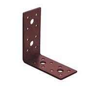 PowaPost Dual Coated Angle Bracket Connector Plate 90x90x40mm Wide x 3mm Thick (10 Pack)