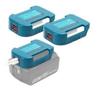 Powarobor 2-Pack Battery Adapters for Makita 18V Li-ion Batteries - Dual USB & Type-C Fast Phone Charger (Adapters Only)