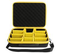 Powarobor Battery Storage Case Holder Coffee, Case Bag Storage Box for DeWalt Battery 18 V and Charger, Accessories and Tools Holds 18 V 5.0 Ah, 6.0 Ah, 2.0 Ah, 4.0 Ah 12.0 Ah Batteries Charger (Case