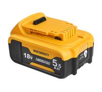 Powarobor DCB184 18V 5.5Ah Li-ion Replacement Battery Compatible with Dewalt 18V Power Tools