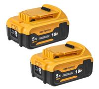 Powarobor High-Capacity 5.5Ah Li-Ion Battery for Dewalt 18V Cordless Tools | Compatible with Dewalt XR 18 volt Battery and Charger DCB180 DCB182 DCB183 DCB184 DCB200 DCB201