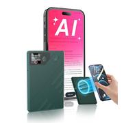 Powate AI Voice Recorder, 64 GB Recorder Supports 112 Languages Transcribe Summarise and Mind-Map with AI Technology, One-Touch Recording, Noise Reduction, for Meetings, Learning, Calls,Green