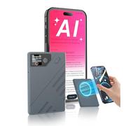 Powate AI Voice Recorder, 64 GB Recorder Supports 112 Languages Transcribe Summarise and Mind-Map with AI Technology, One-Touch Recording, Noise Reduction, for Meetings, Learning, Calls,Grey