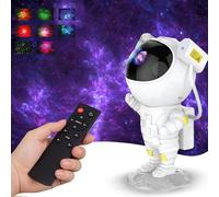 Powatron Astronaut Galaxy Projector - Space Light Projector with 8 Nebula Backgrounds, Remote Control, 360° Rotatable Head - Star Lights Projectors & Night Lights Lamp